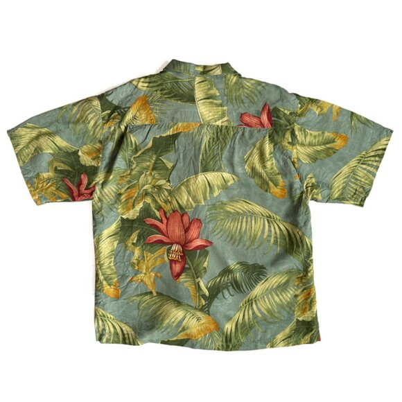 Tommy Bahama Tropical Print Silk Camp Shirt - Picture 3 of 8